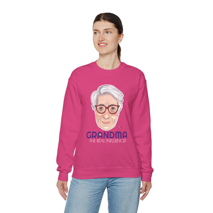 Grandma The real Influencer Heavy Blend™ Crewneck Sweatshirt