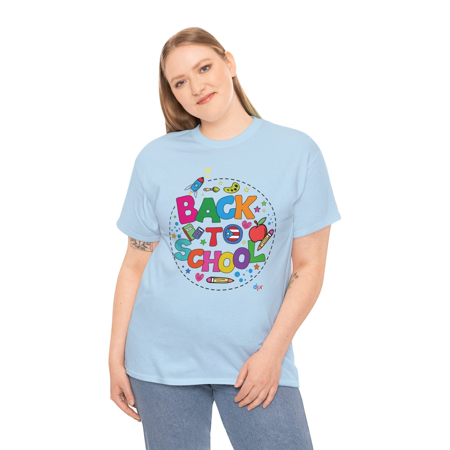 Back to School Boricua Student Heavy Cotton Tee