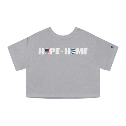 HOPE HOME BANDERA PUERTO RICO Flowy Cropped Tee