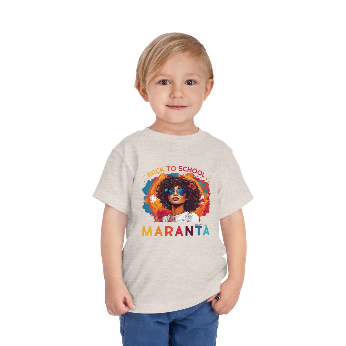 Back to School Maranta Boricua Toddler Short Sleeve Tee