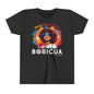 Back to School Boricua Girl Flow Black Youth Short Sleeve Tee