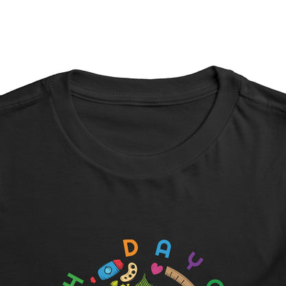 Daycare Here I Come - Back to School Boricua Toddler Short Sleeve Tee
