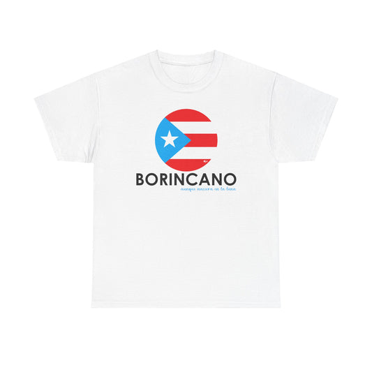 BORINCANO BANDERA Unisex Heavy Cotton Tee
