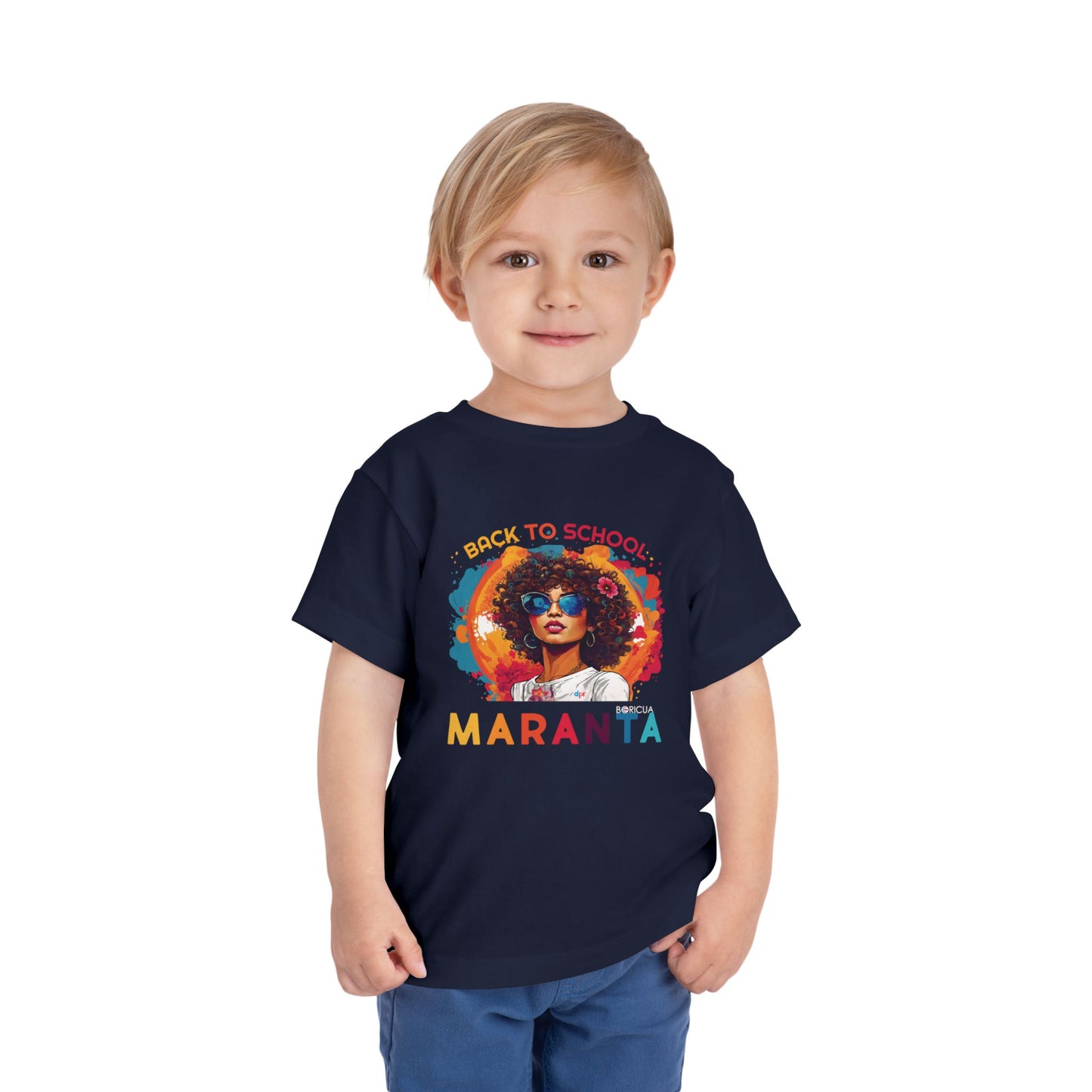 Back to School Maranta Boricua Toddler Short Sleeve Tee