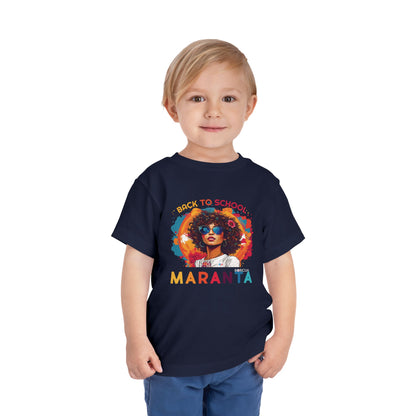 Back to School Maranta Boricua Toddler Short Sleeve Tee