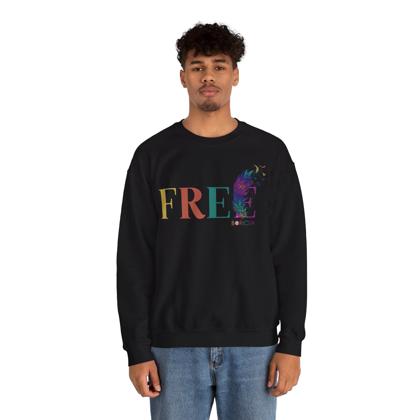 Free BORICUA Unisex Heavy Blend™ Crewneck Sweaters