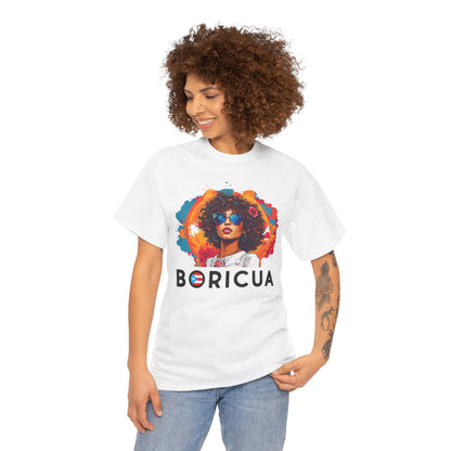 Boricua Girl Black Unisex Heavy Cotton Tee