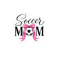 Soccer Mom Boricua Pink Bow Waterproof Kiss-Cut Vinyl Decals