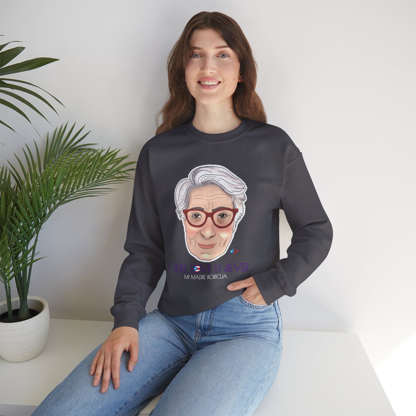 I Will Love You Forever Mamá Boricua Heavy Blend™ Crewneck Sweatshirt