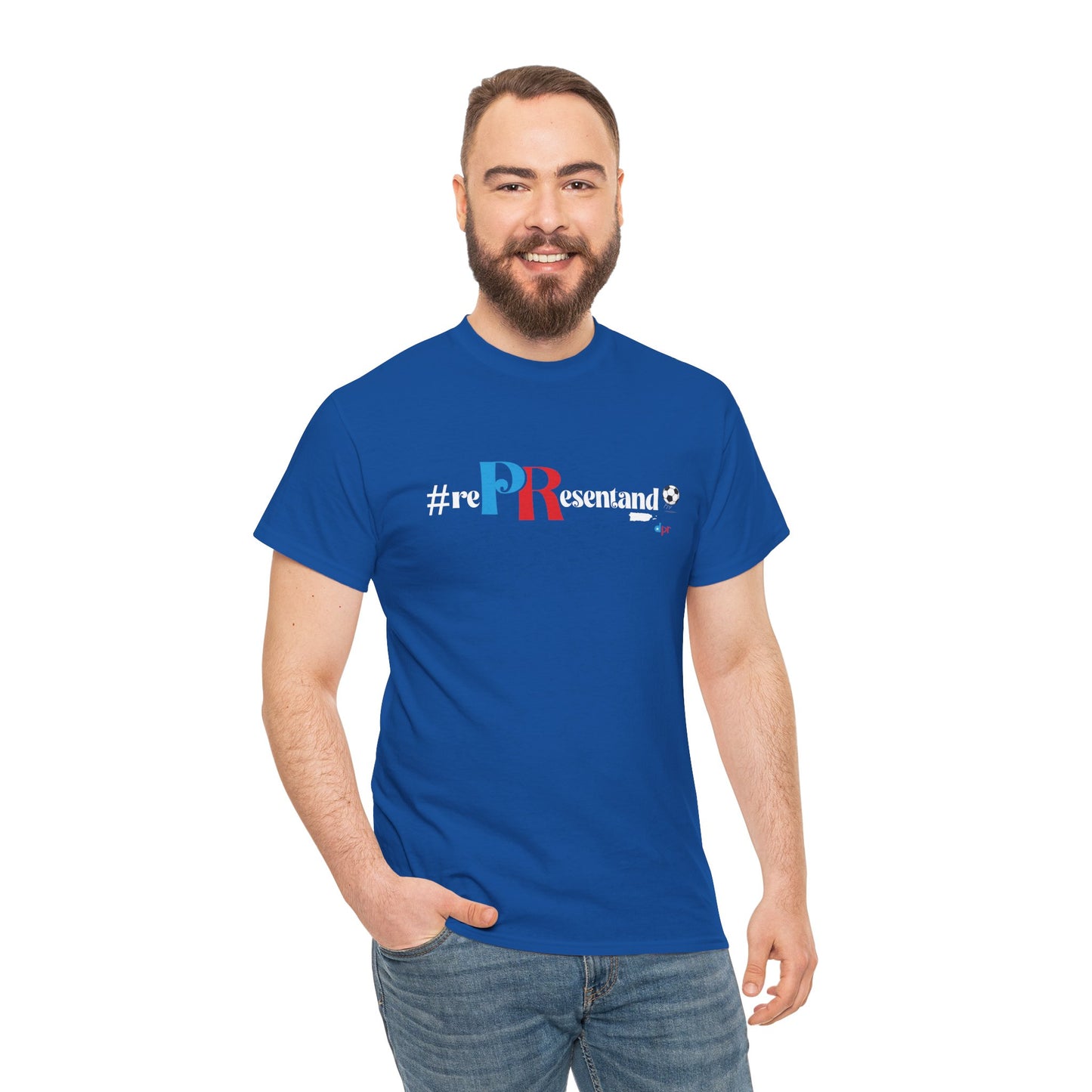 RePResentando Soccer Ball Unisex Heavy Cotton Tee