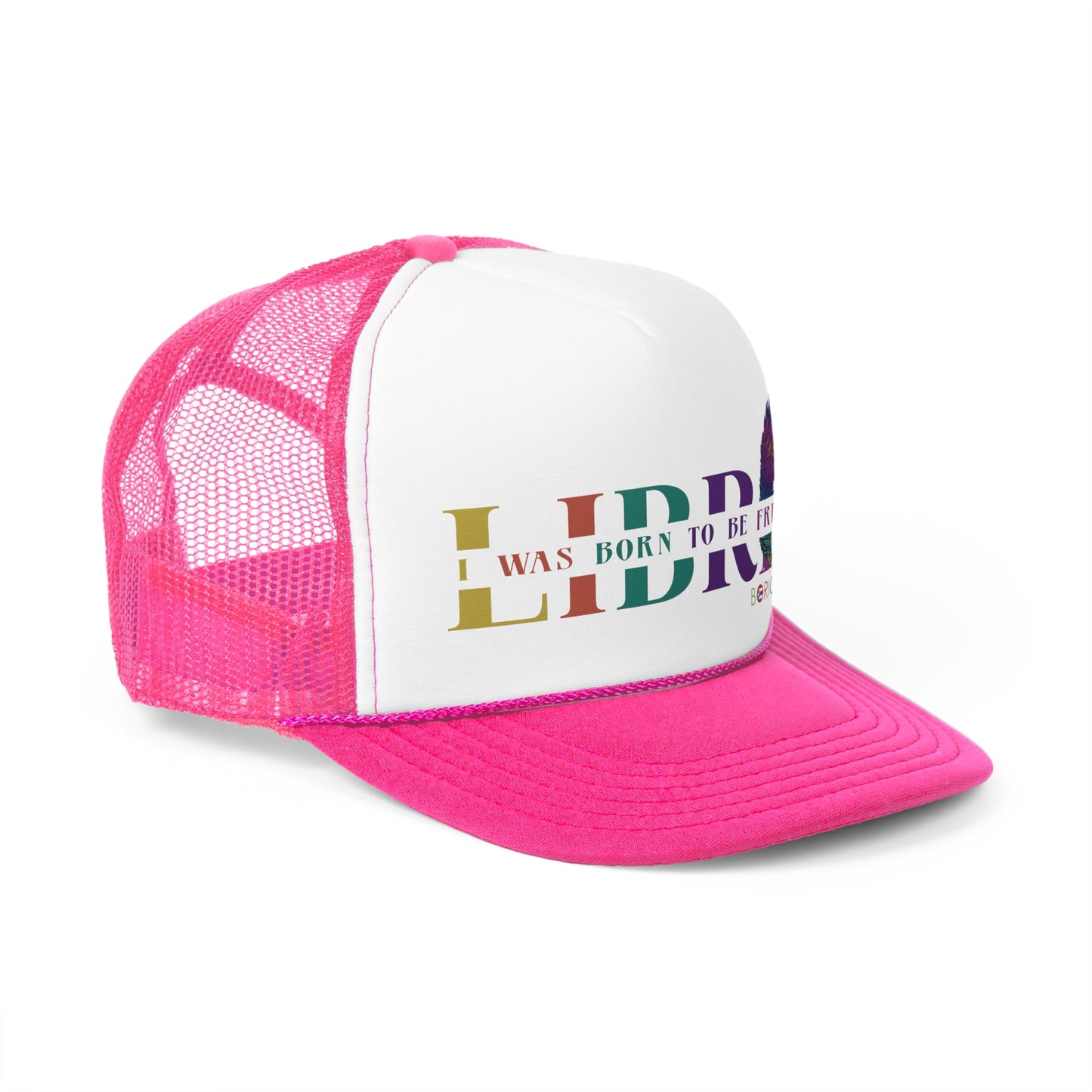 Libre I Was Born to be Free Puerto Rican Pride Trucker Caps FREE SHIPPING