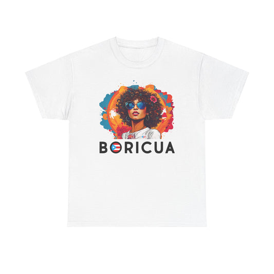 Boricua Girl Black Unisex Heavy Cotton Tee