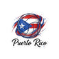 Puerto Rico Volleyball Flag Waterproof Kiss-Cut Vinyl Decal