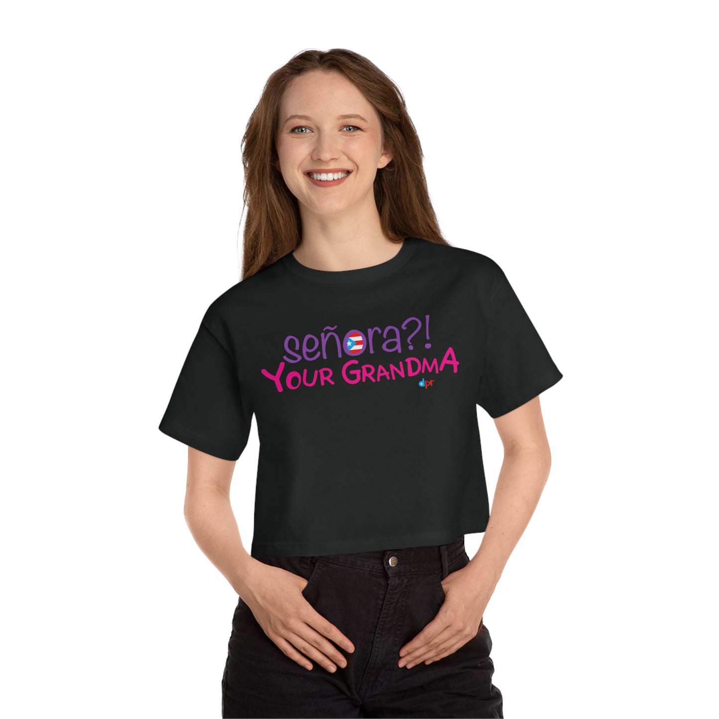 Señora Your Grandma Women's Flowy Cropped Tee