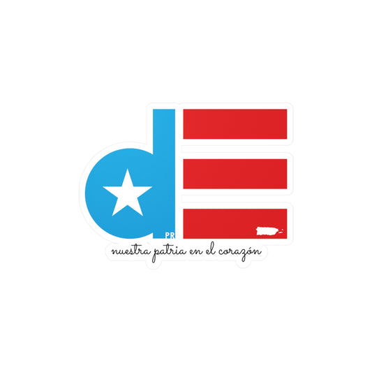 Dpr MAPA Puerto Rico Waterproof Kiss-Cut Vinyl Decals