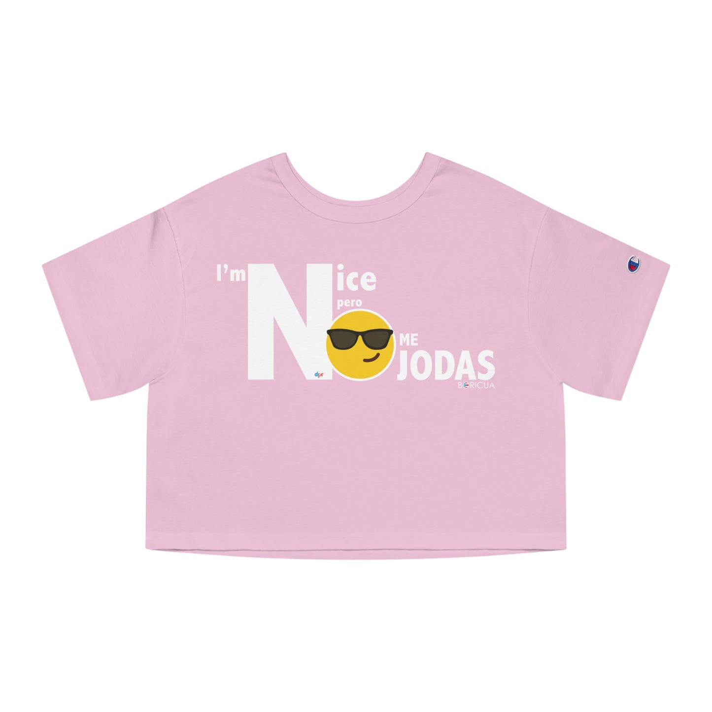 I'm Nice pero NO JODAS Flowy Cropped Tee