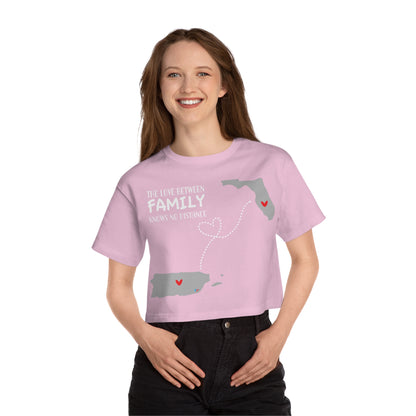 Love in the distance Florida Flowy Cropped Tee