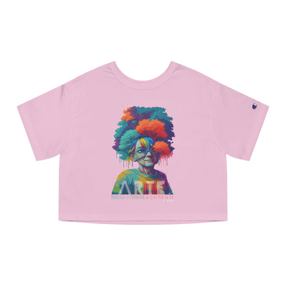 Belleza Relativa Boricua  Flowy Cropped Tee