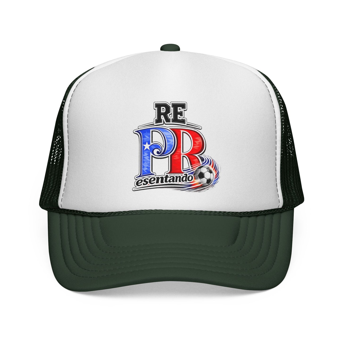 Puerto Rico Fire Soccer ball REPresentando Trucker Caps FREE SHIPPING