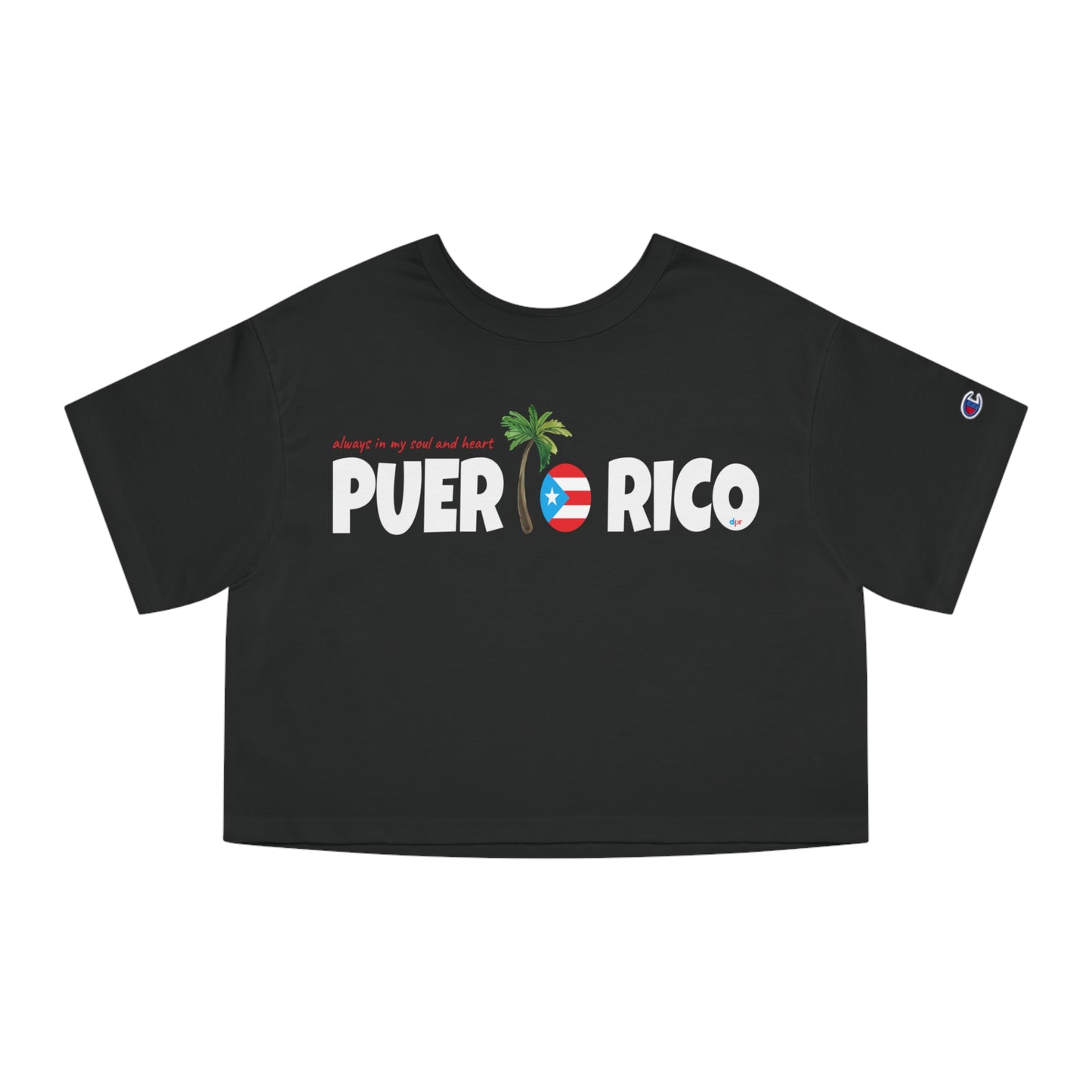 ALWAYS IN MY SOUL Puerto Rico Flowy Cropped Tee