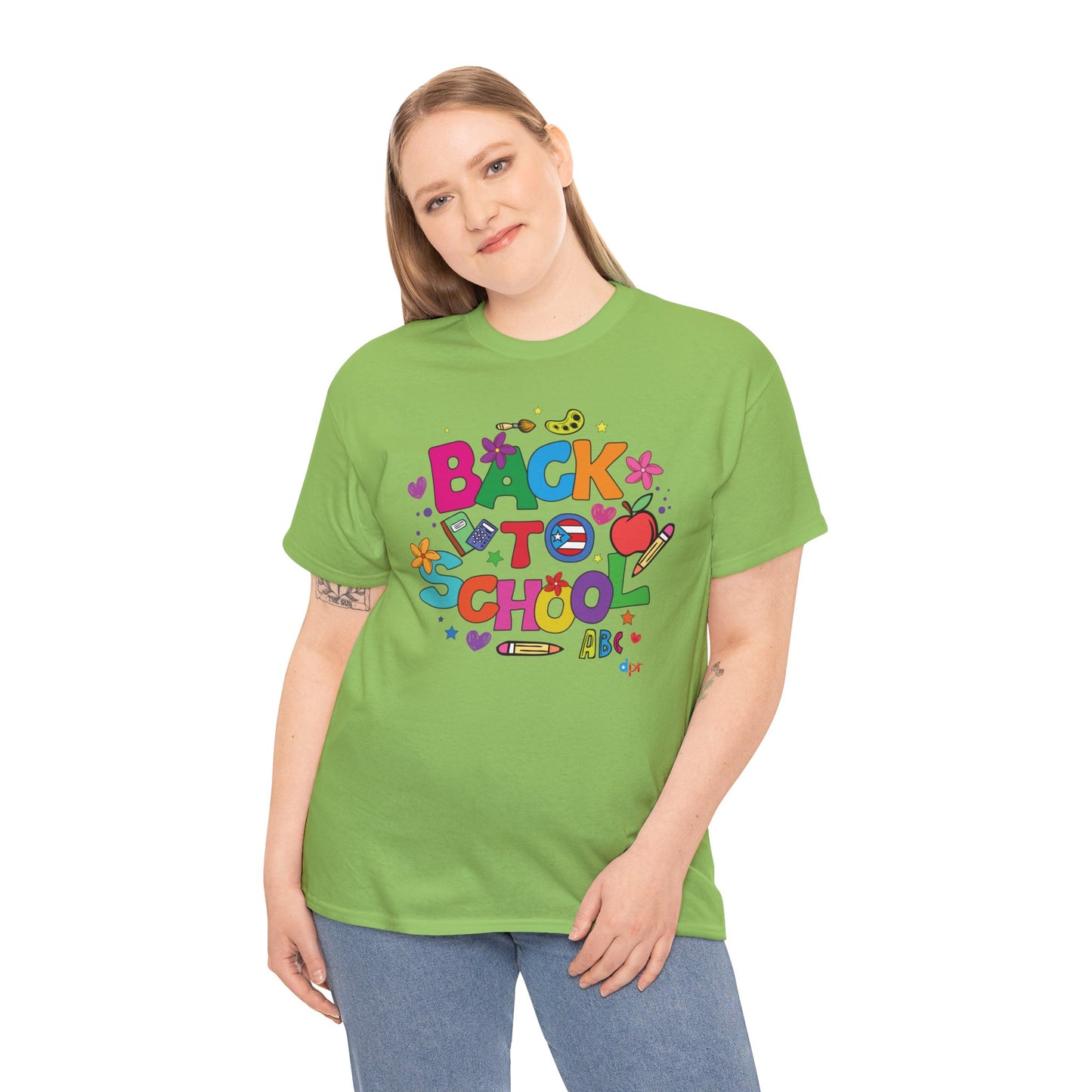 Back to School Boricua Teacher Heavy Cotton Tee