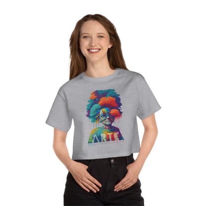 Belleza Relativa Boricua  Flowy Cropped Tee