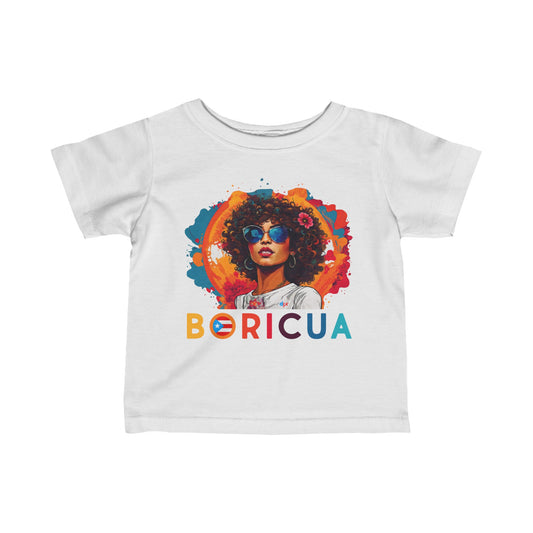 Boricua Girl Colors Infant Fine Jersey Tee