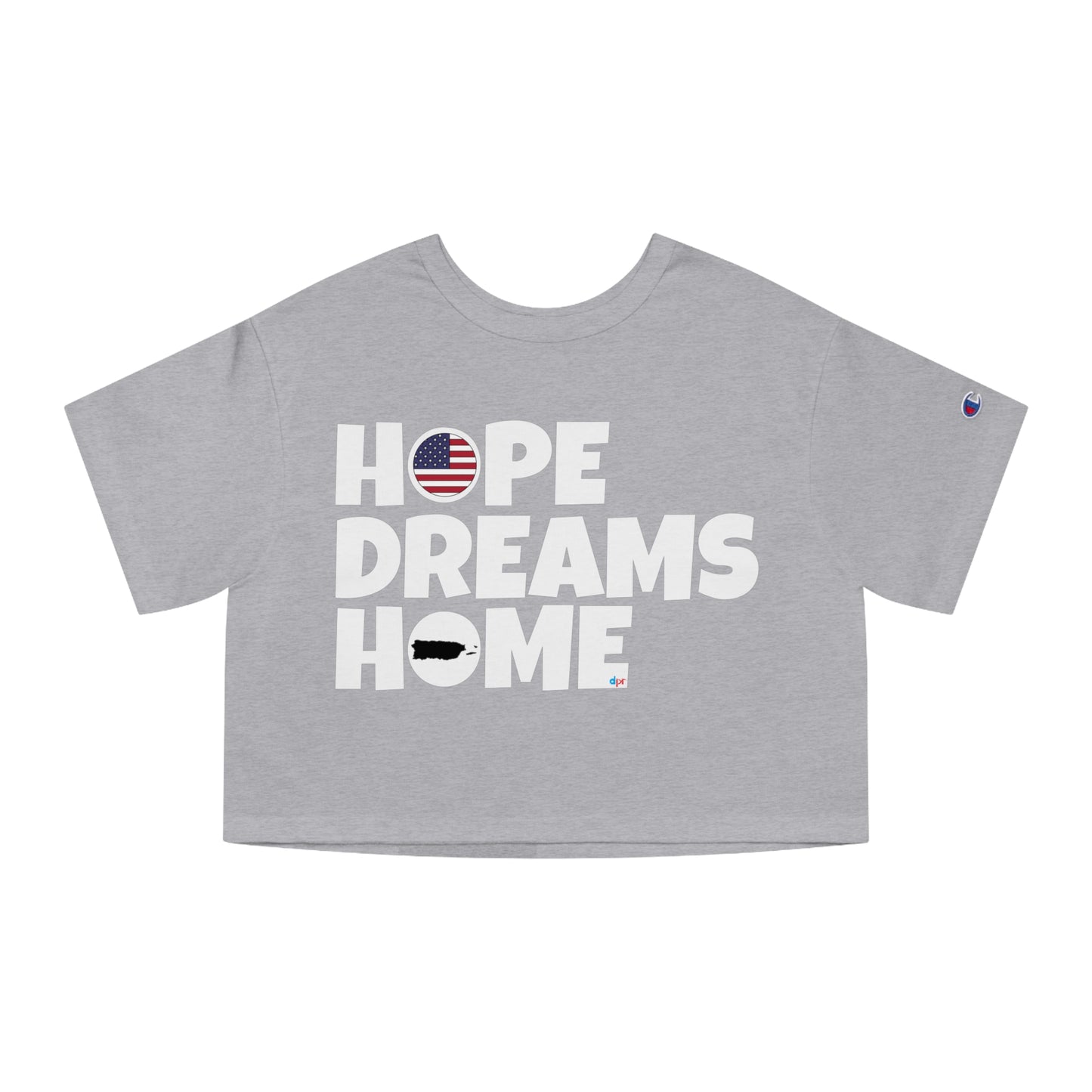 HOPE DREAMS HOME Puerto Rico Flowy Cropped Tee