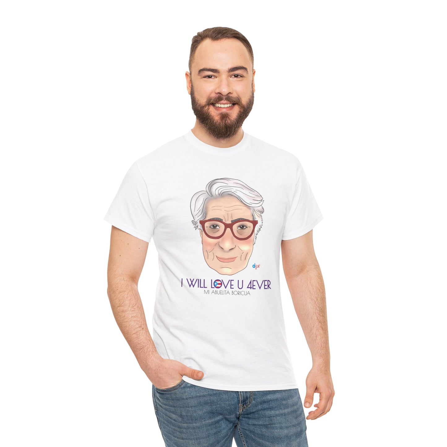 I Will Love You Forever Abuelita Boricua Heavy Cotton Tee