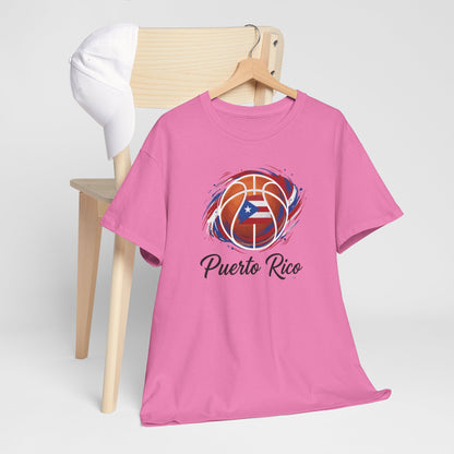 Puerto Rico Basketball Flag | Unisex Heavy Cotton T-Shirt