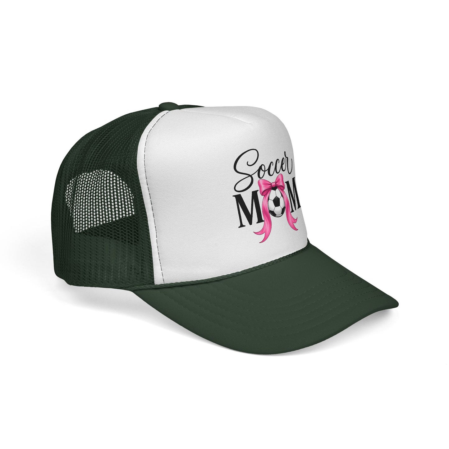 Soccer Mom Boricua Red Bow Puerto Rican Flag Trucker Caps FREE SHIPPING