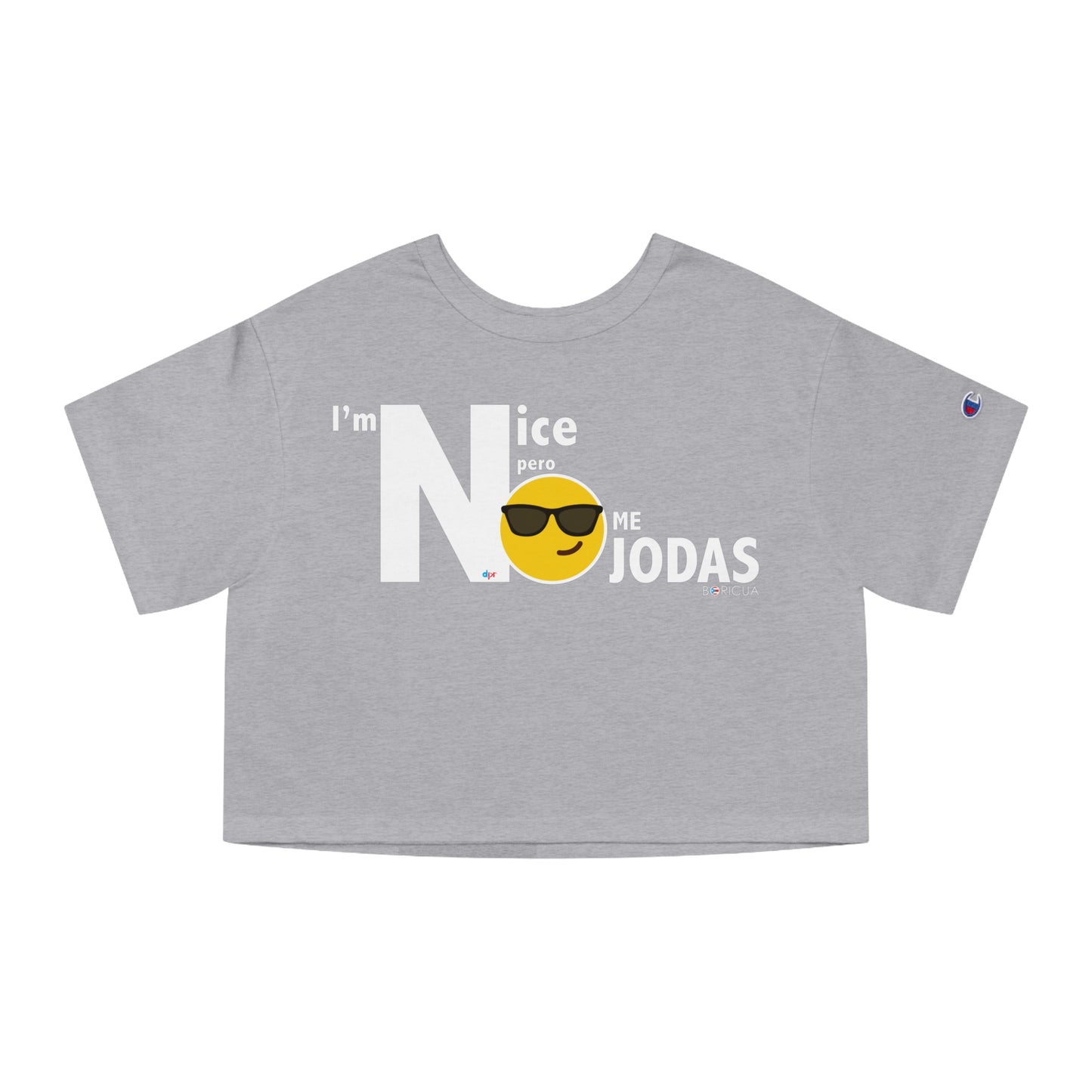 I'm Nice pero NO JODAS Flowy Cropped Tee