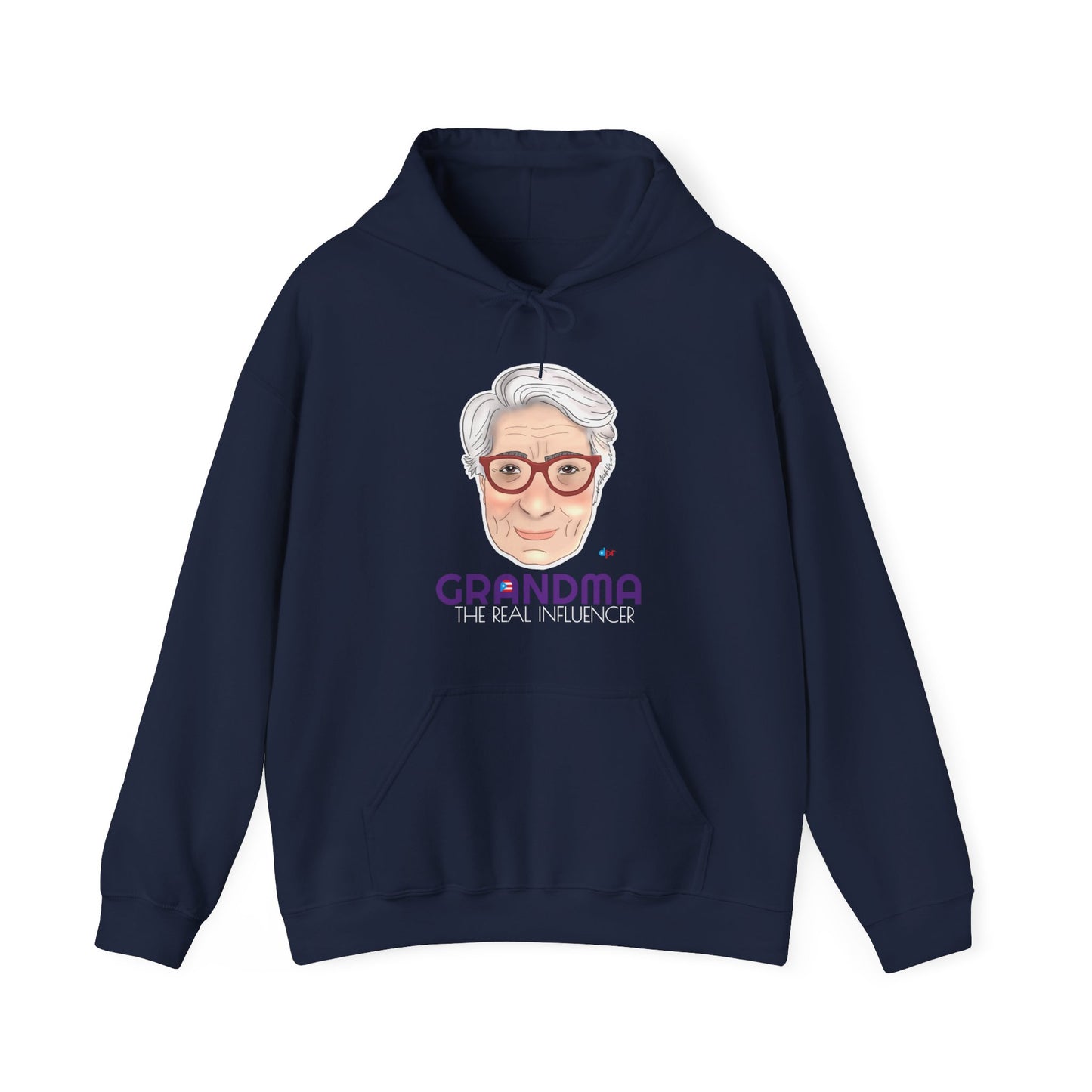 Grandma The Real Influencer Unisex Heavy Blend™ Boricua-Style Hoodies
