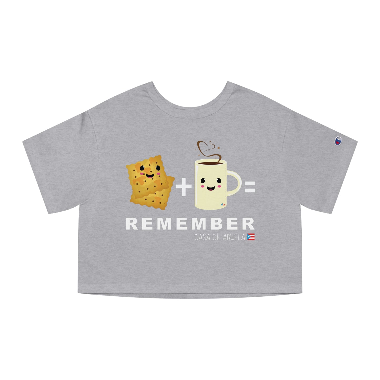 Crackers & Coffee REMEMBER ABUELA Flowy Cropped Tee