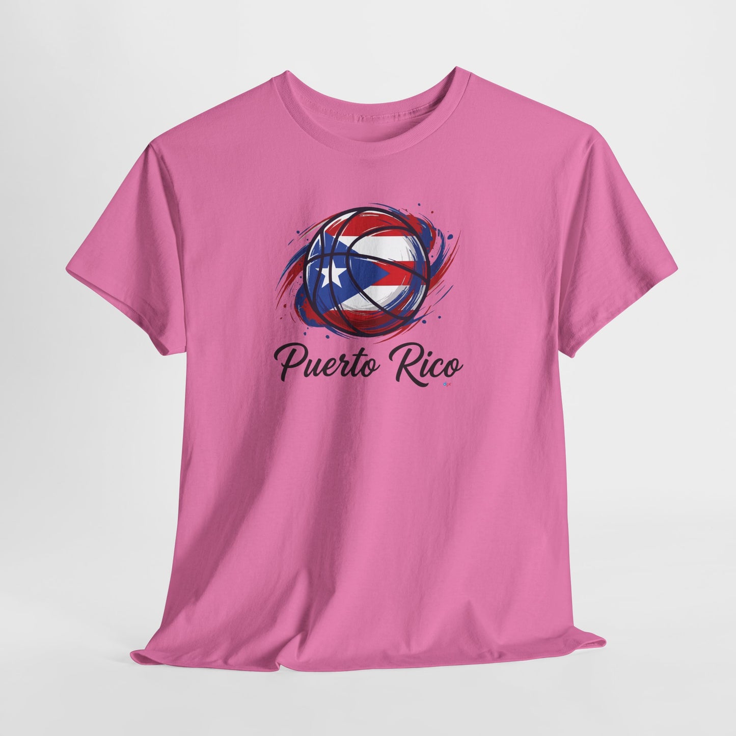 Puerto Rico Basketball Flag 2 | Unisex Heavy Cotton T-Shirt
