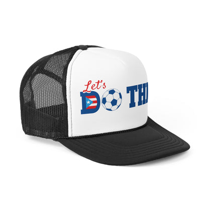 Let's Do This Soccer Puerto Rican Pride Trucker Caps FREE SHIPPING
