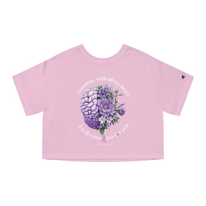 GRANDMA I Will Remember for You  Flowy Cropped Tee