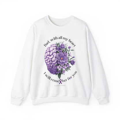 DAD I Will Remember for You Heavy Blend™ Crewneck Sweaters