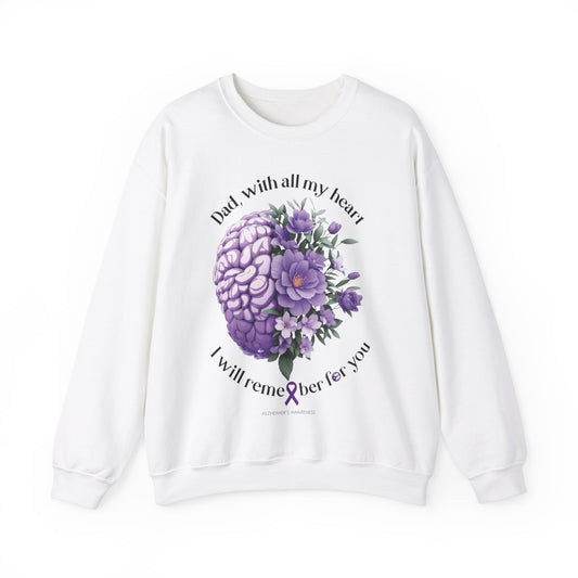 DAD I Will Remember for You Heavy Blend™ Crewneck Sweaters
