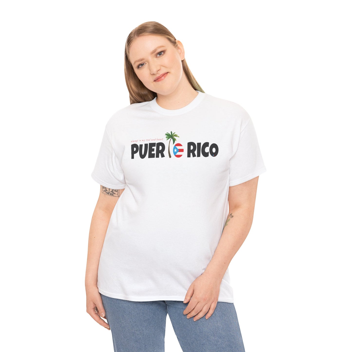 ALWAYS IN MY SOUL Puerto Rico Unisex Heavy Cotton Tee
