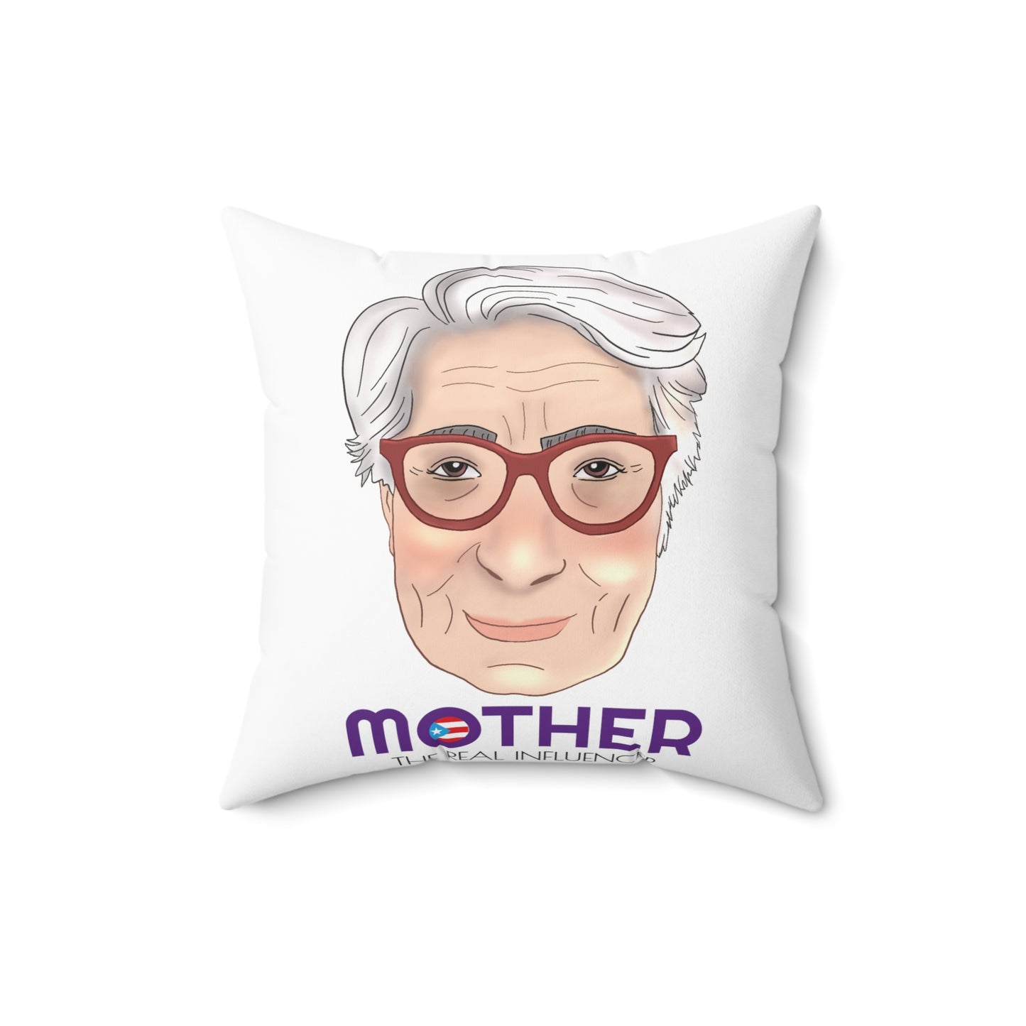 Mother The Real Influencer Spun Polyester Square Pillow
