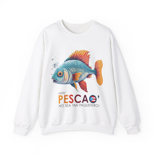 Mere' Pescao No sea tan Paquetero Unisex Heavy Blend™ Crewneck Sweaters