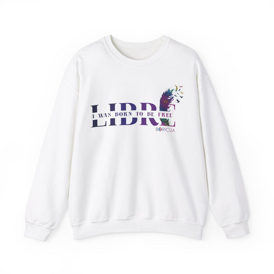 LIBRE Born to be FREE Unisex Heavy Blend™ Crewneck Sweaters