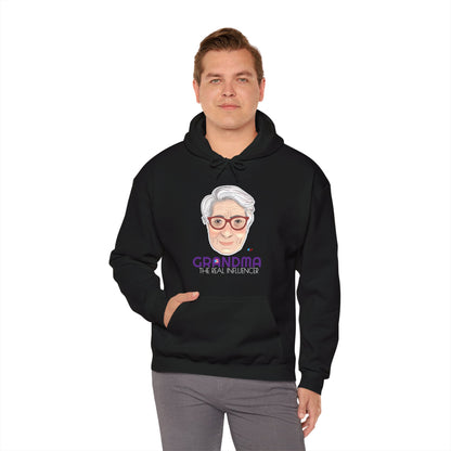 Grandma The Real Influencer Unisex Heavy Blend™ Boricua-Style Hoodies