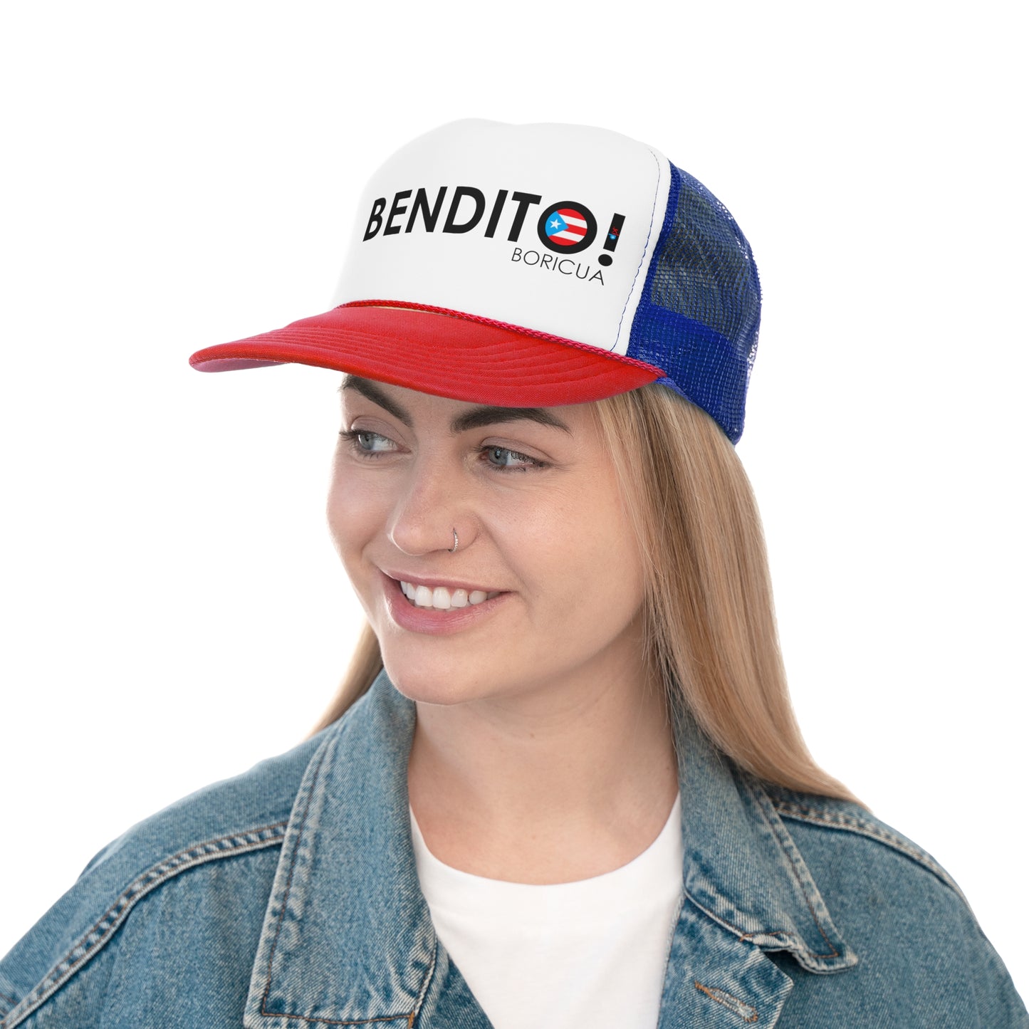 Bendito! Boricua Puerto Rican Pride Trucker Caps FREE SHIPPING