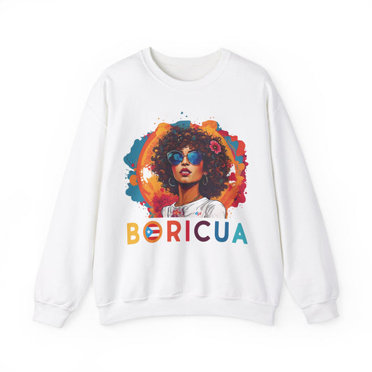 Boricua Girl Colors Unisex Heavy Blend™ Crewneck Sweaters