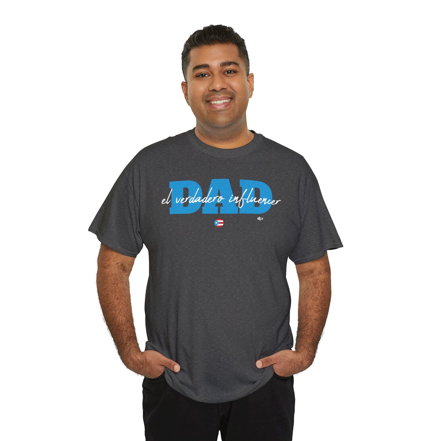 Dad El Verdadero Influencer Blue Unisex Heavy Cotton Tee