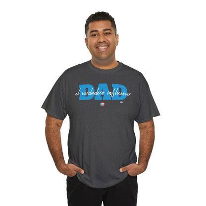 Dad El Verdadero Influencer Blue Unisex Heavy Cotton Tee