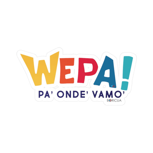 Wepa Boricua Waterproof Kiss-Cut Vinyl Decals