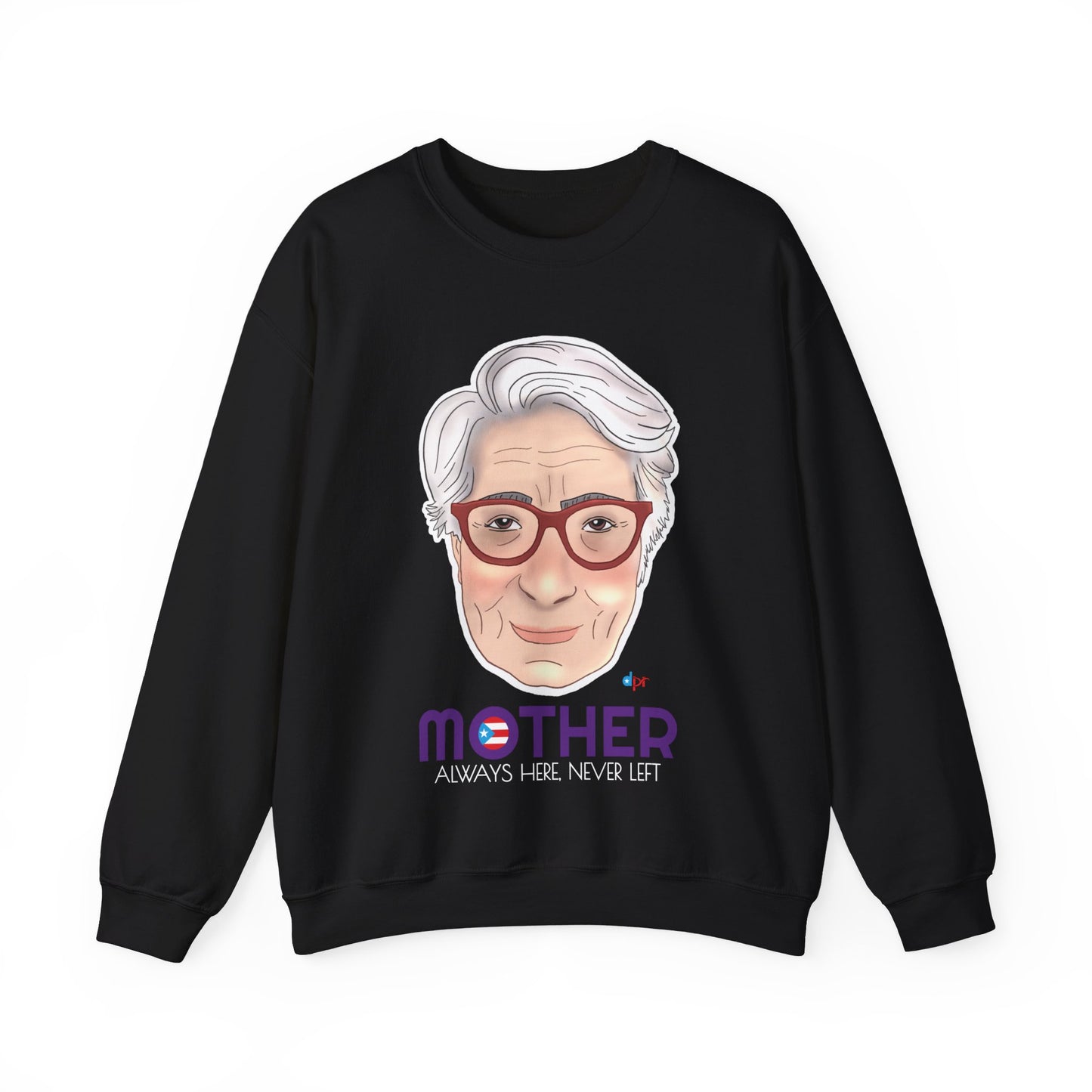 Mamá Boricua Always Here Never Left Heavy Blend™ Crewneck Sweatshirt